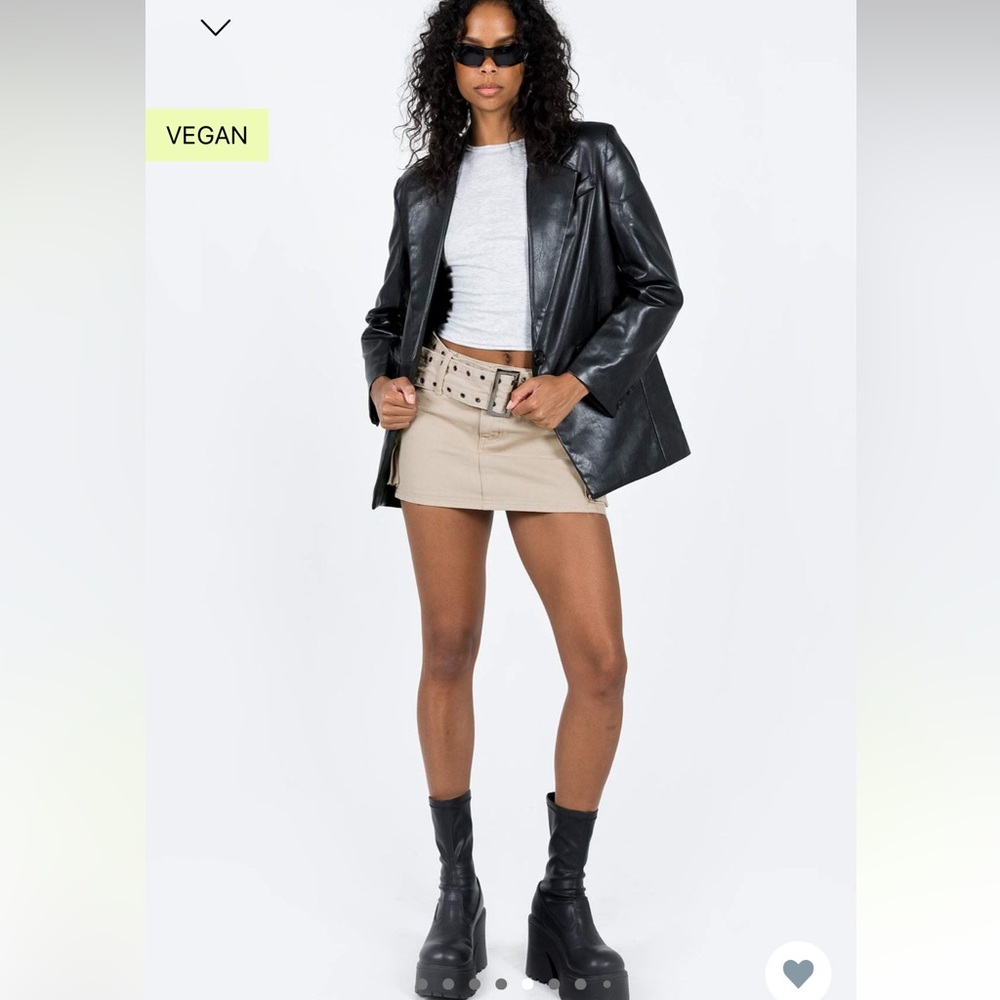 Morrison Faux Leather Blazer